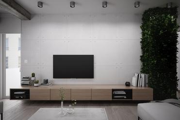 Hängeboards Möbelplaner Braunes Hängeboard Wohnzimmer