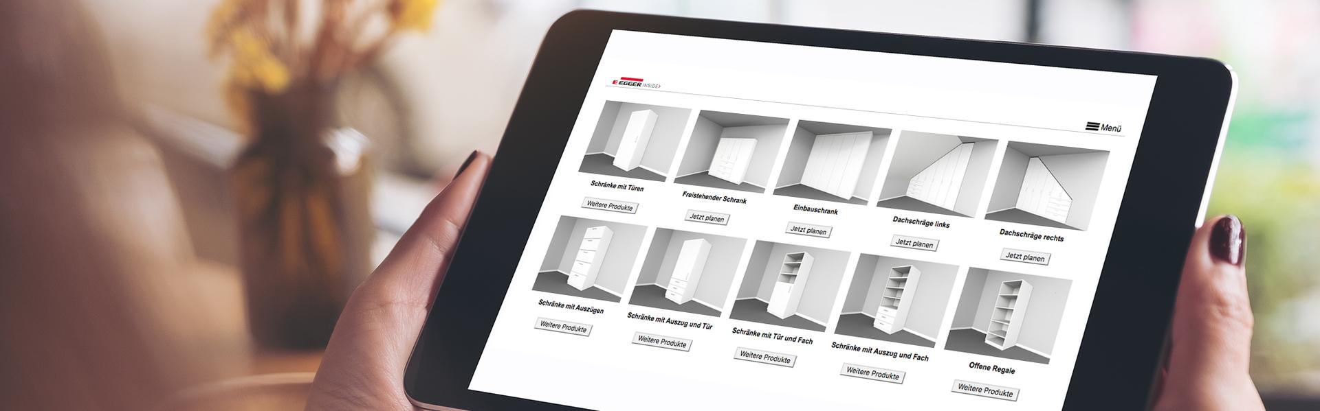 #Branche1# Möbelplaner - online Möbel planen #Branche1# Möbelplaner auf dem IPad - Möbelübersicht